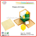 montessori educational toys trinomial power of 2 cube